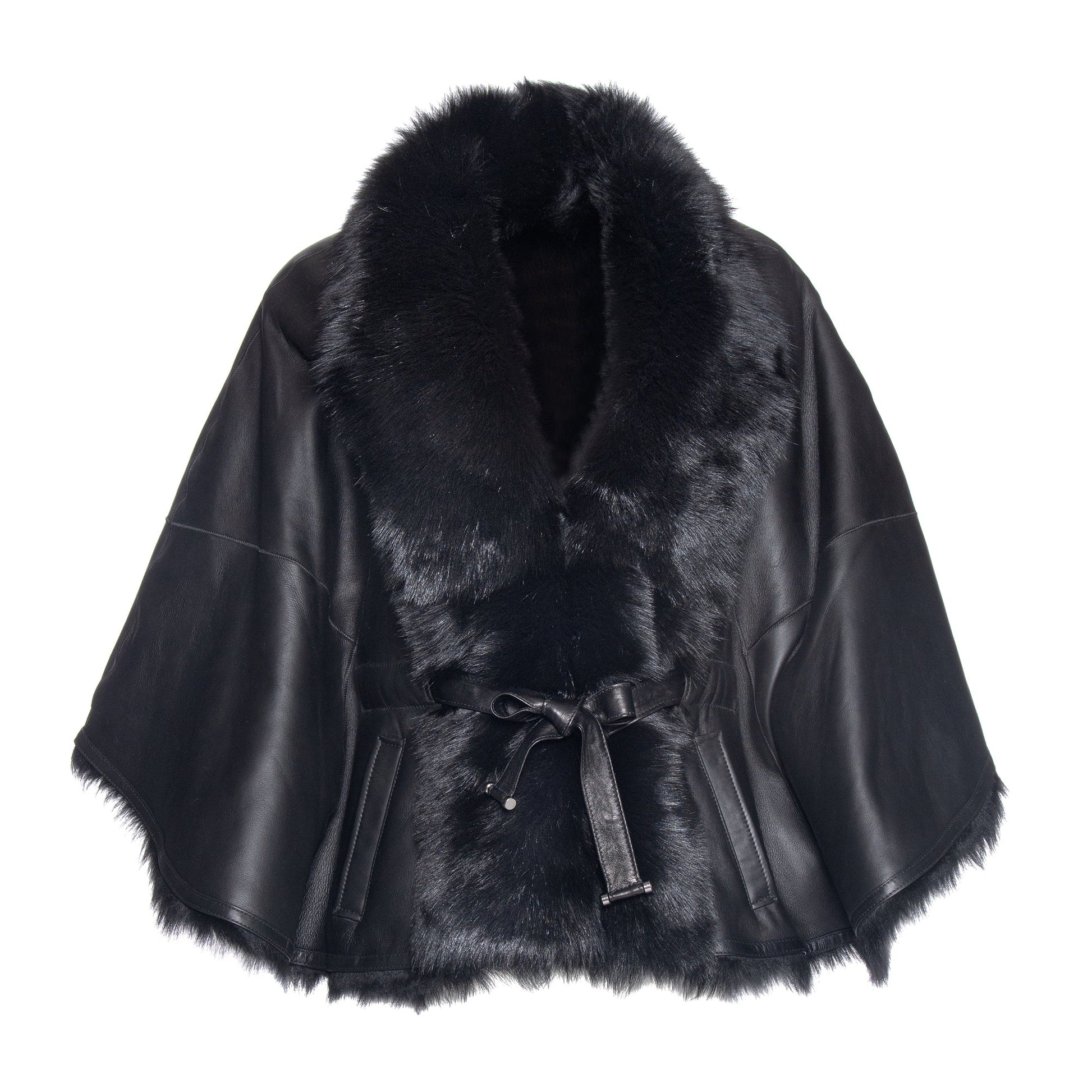 Wolfie Shearling Cape