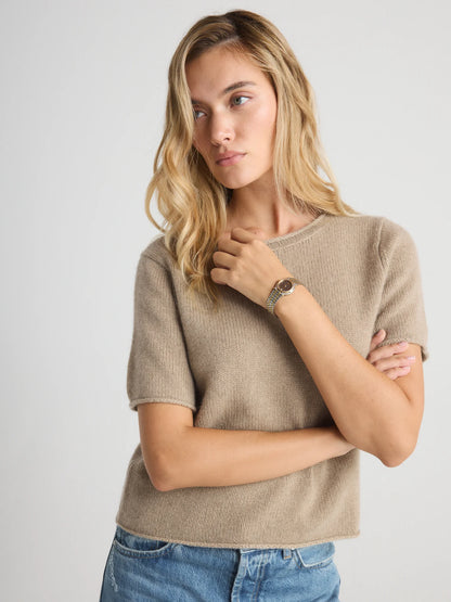 W. Cashmere Ophelia S/S Pullover, short sleeved sweater, sweater, cashmere sweater, women's clothing