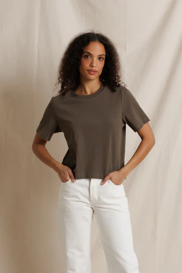 Perfect White Tee Atlas Short Sleeve Jersey Crew, short sleeved t-shirt, tee shirt, women's clothing