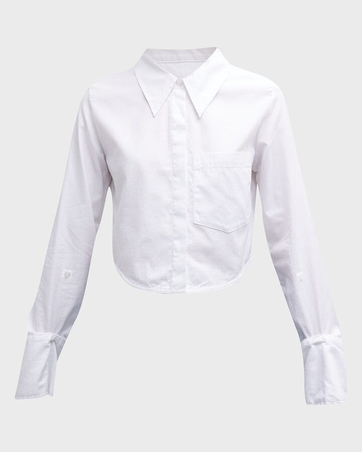 Citizens of Humanity Bea Crop Shirt, white shirt, button down shirt, dress shirt, fun top, women's clothing