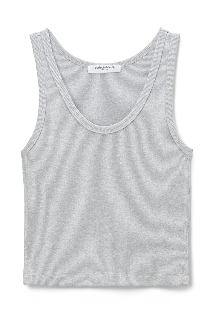 Perfect White Tee Blondie Tank, Ribbed tank top, Women's clothing, casual top, heather grey, tank top