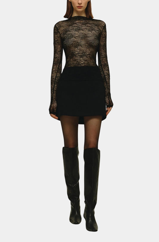 elodie dorothy lace top, lace top, long sleeved top, lace, women's clothing