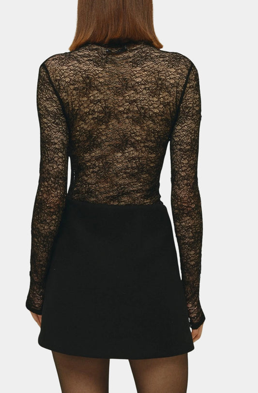 elodie dorothy lace top, lace top, long sleeved top, lace, women's clothing
