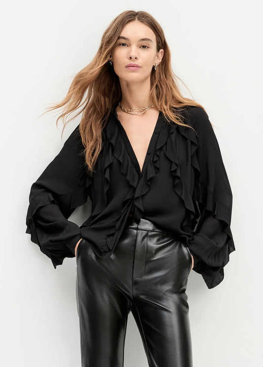 Favorite Daughter The Because of You Top, ruffle top, full sleeve top, fun top, long sleeved top, women's clothing