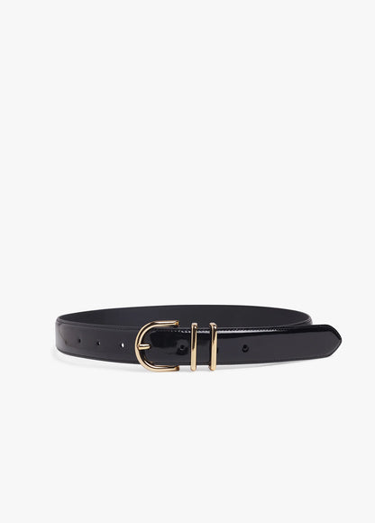 Favorite Daughter The Patent Fancy Juni Belt, belt, black belt, women's accessories
