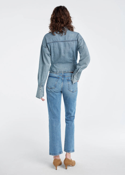 Favorite Daughter The Eyes on Me Shirt, denim shirt, button down denim shirt, women's clothing