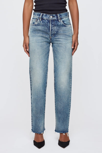 Moussy MV Ravencrest Straight, mid-rise denim, denim jeans, straight jeans, women's clothing