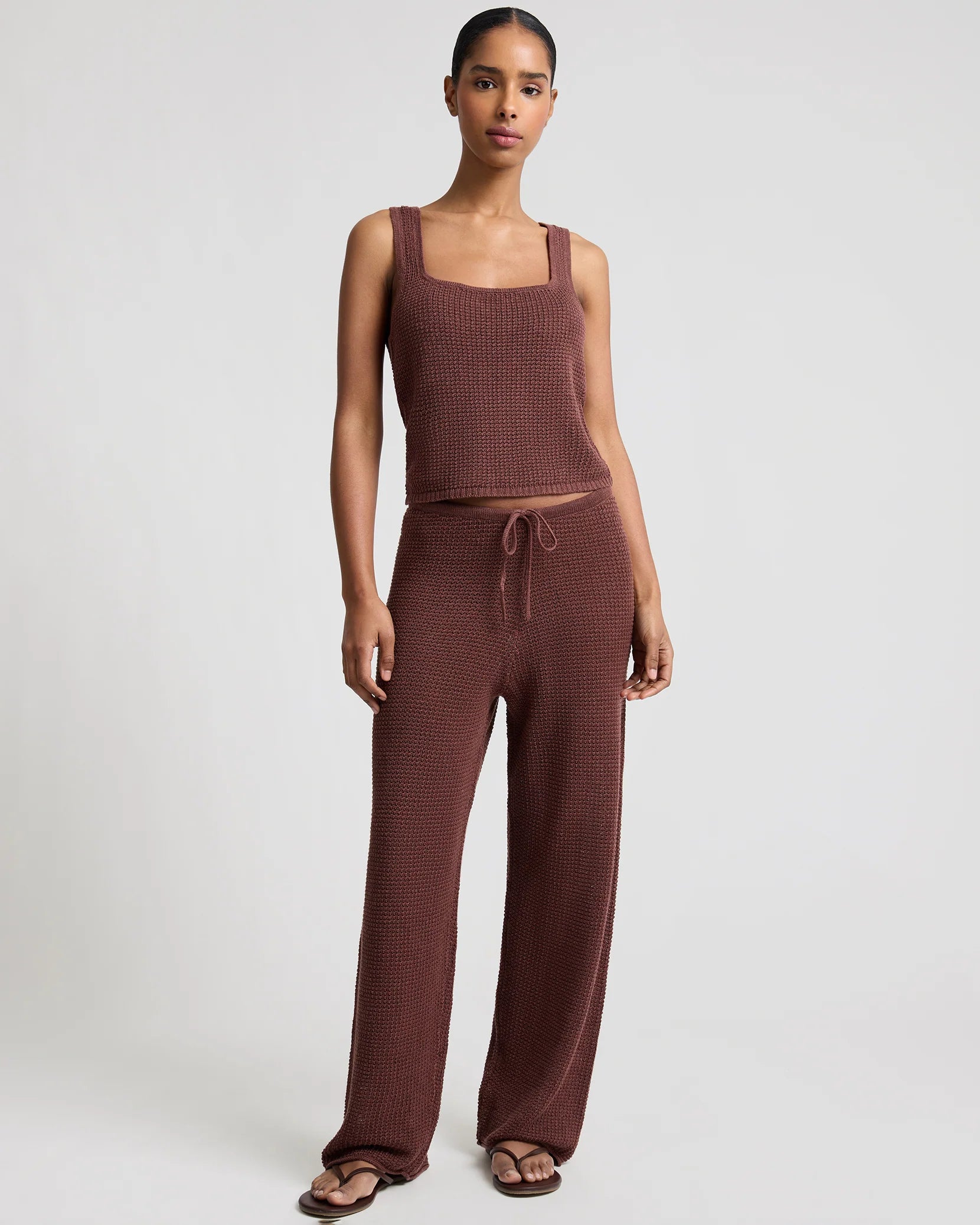 onia knit drawstring pant, loungewear, lounge set, relaxed pants, women's clothing