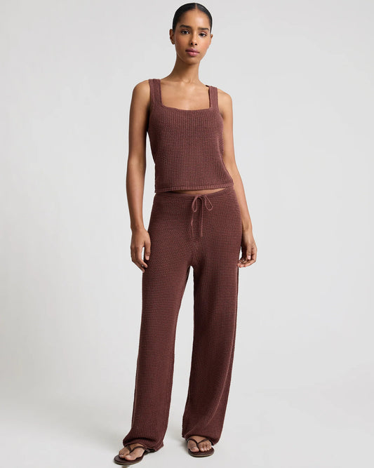 onia knit drawstring pant, loungewear, lounge set, relaxed pants, women's clothing
