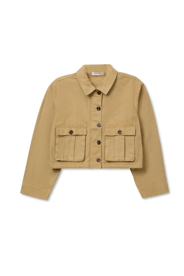 Perfect White Tee Paloma Jacket, cropped utility jacket crafted from sturdy, structured cotton canvas, cropped jacket, women's outerwear