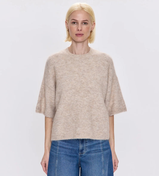 Pistola Shiloh Short Sleeve Crew Sweater, short sleeved sweater, sweater, summer sweater, crewneck sweater, women's clothing