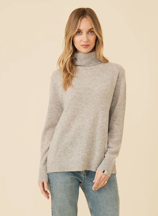 One Grey Day Sloane Cashmere Turtleneck, cashmere turtleneck, turtleneck sweater, cashmere, women's clothing