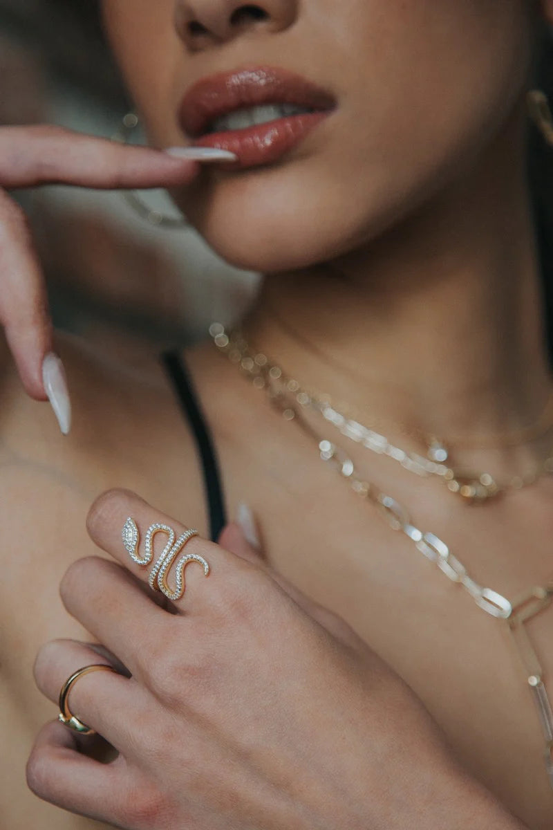 Native Gem Enchanted Snake Ring, snake ring, ring, women's accessories, jewelry