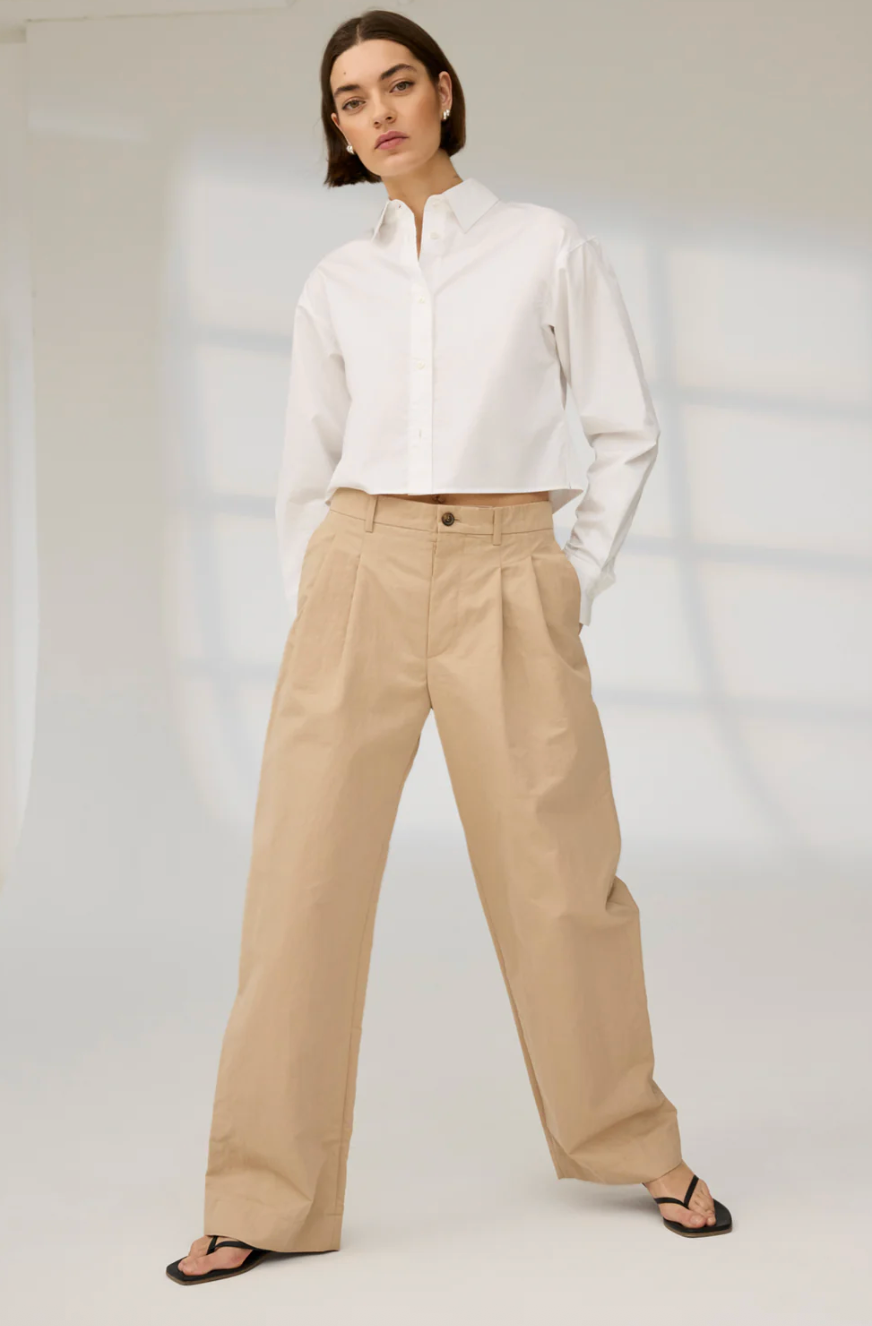 soldout.nyc The Cropped Everything Shirt, button down shirt, cropped button down, long sleeved shirt, women's clothing