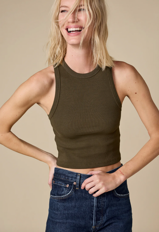 soldout.nyc The Cropped Not So Basic Tank, cropped tank, tank top, sleeveless top, women's clothing