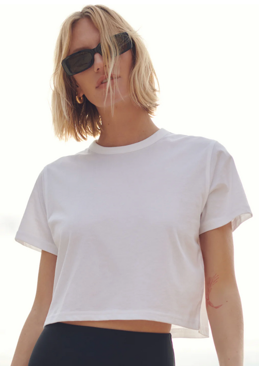 soldout.nyc The Cropped Perfect Tee, cropped t-shirt, white tee, shirt, women's clothing