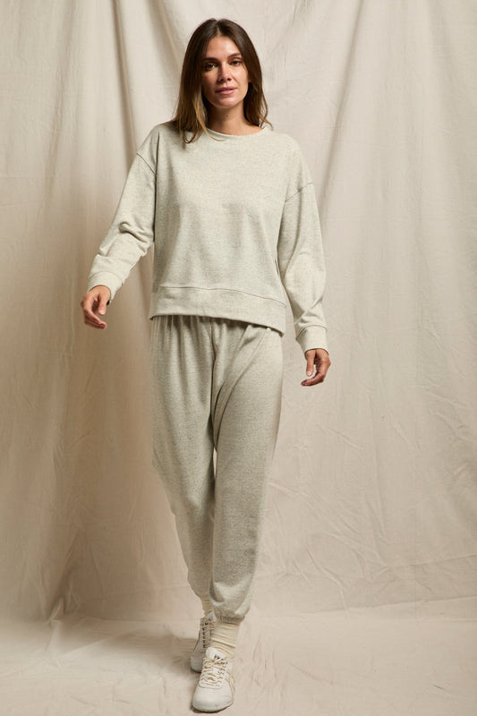 Perfect White Tee Wren Long Sleeve Jersey, jersey sweatshirt, long sleeve top, crewneck, women's clothing