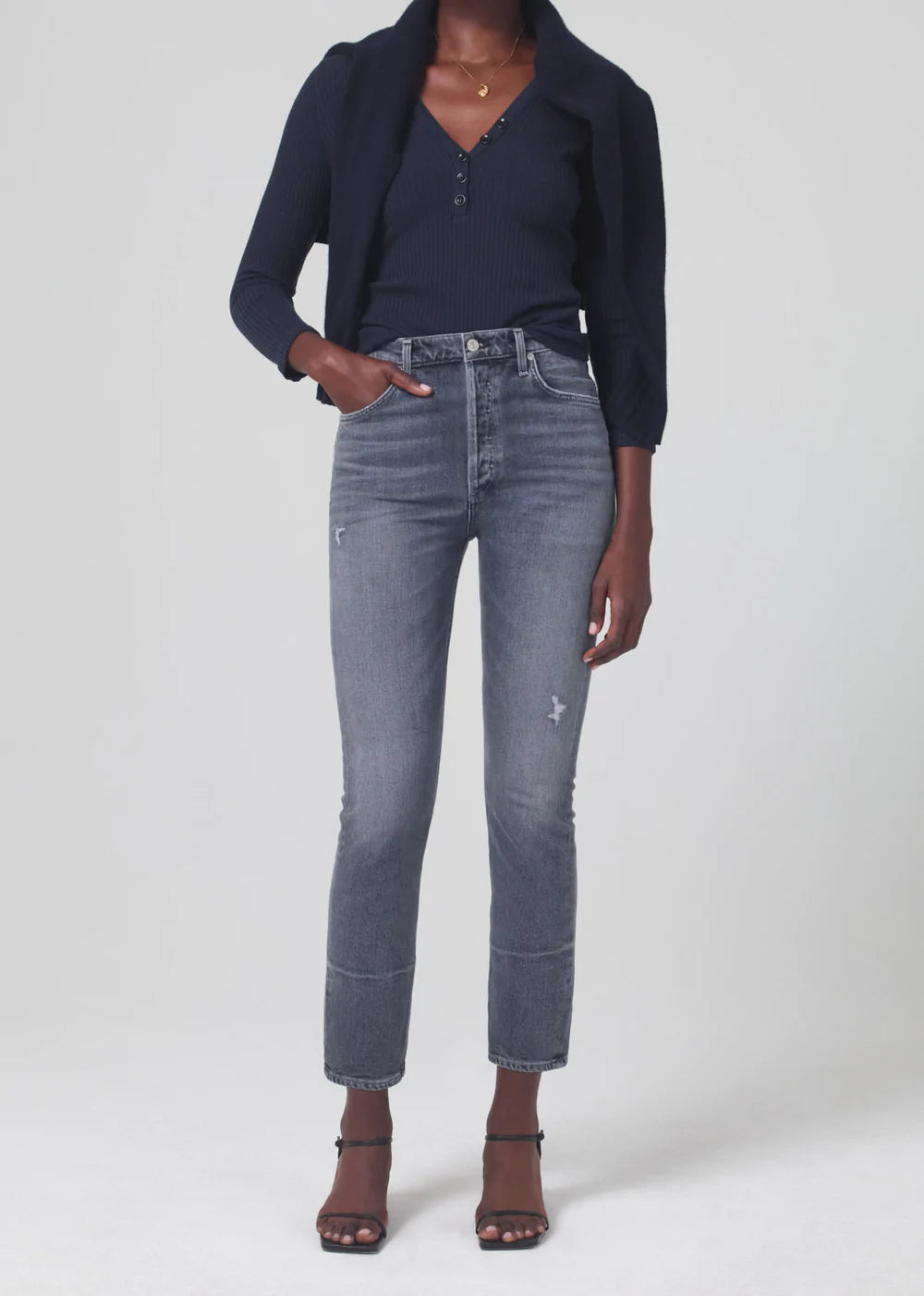Citizen of Humanity Jolene high-rise slim-leg denim jeans women's clothing