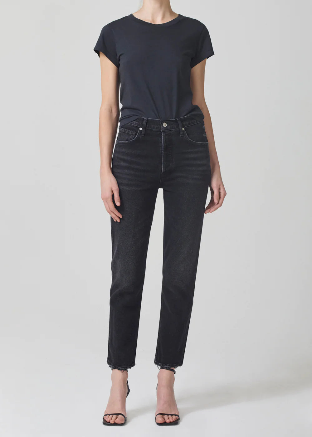 Citizen of Humanity Jolene, jeans, denim, high-rise jean, slim-leg denim, denim jeans, black jeans, women's clothing