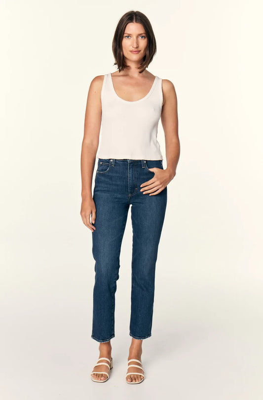AMO CHLOE CROP jean, high-rise jeans, straight leg denim, cropped leg denim, women's clothing