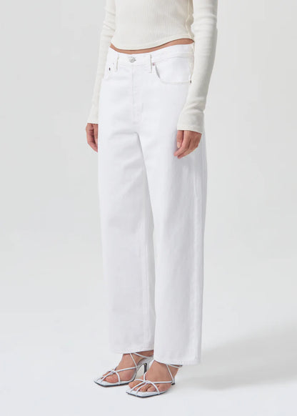 AGOLDE Low Slung Baggy jeans, denim jeans, white jeans, women's clothing