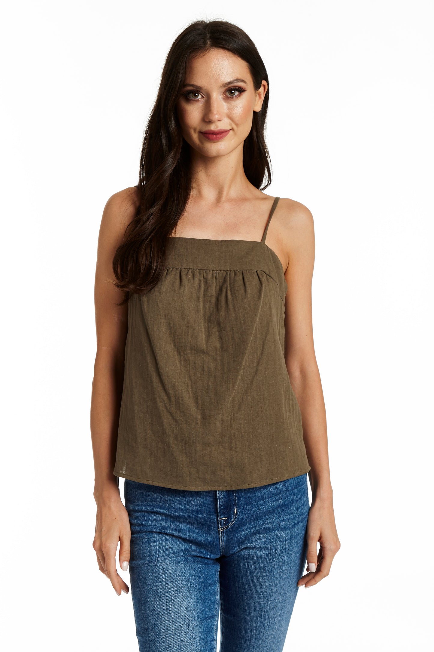 Drew Willow Top in olive, tank top, cute top, women's clothing