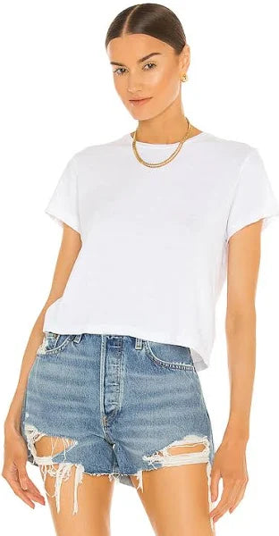 REDONE 1950's Boxy Tee, t-shirt, white tshirt, tee shirt, women's clothing