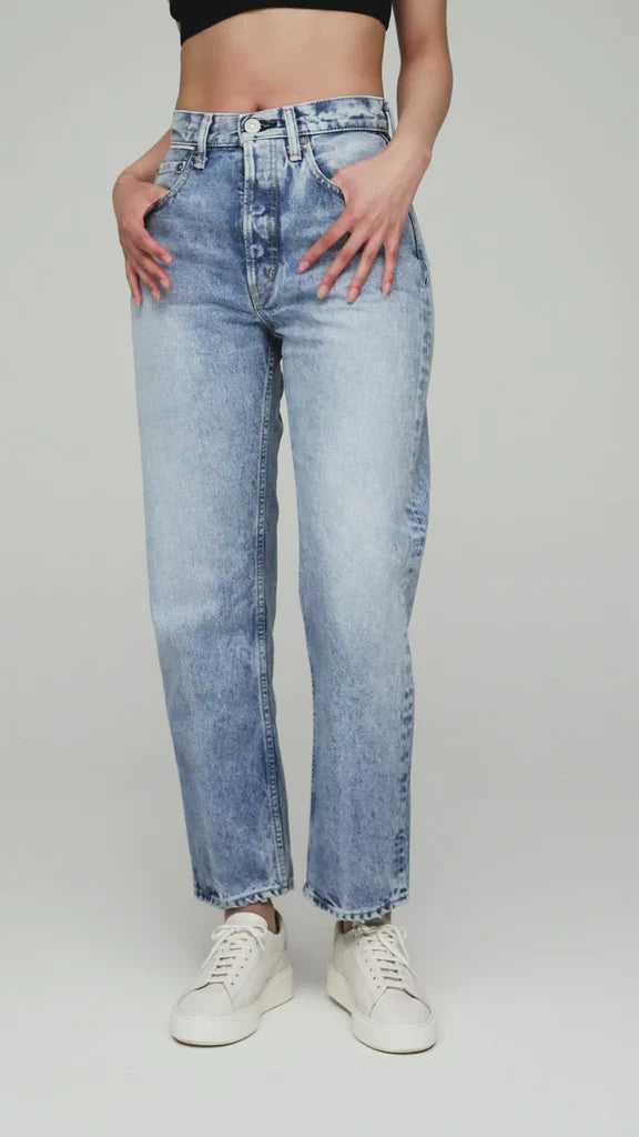 Moussy Leslie Cropped Wide Straight
